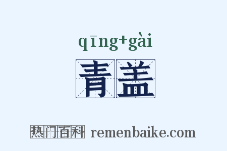 青盖是什么意思的图片